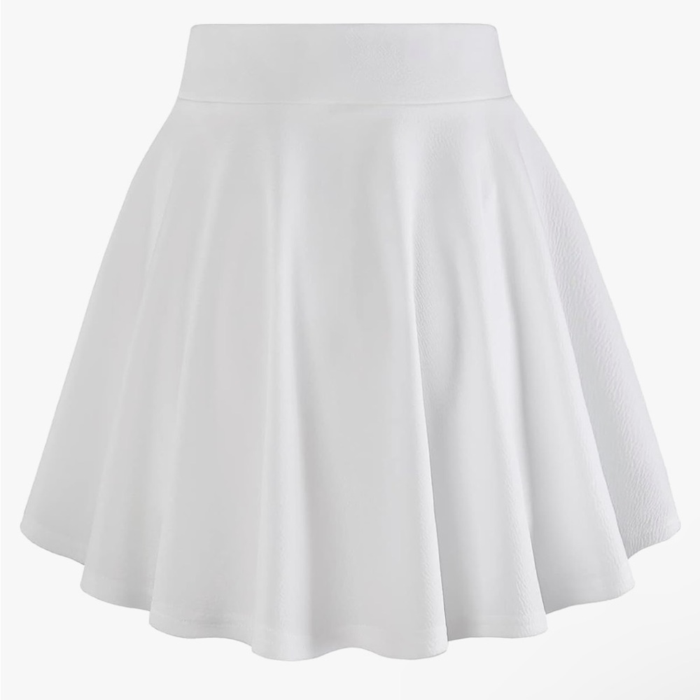 White Mini Skirt/Skort/Large